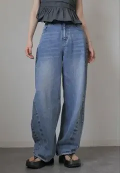 【断捨離価格】レウリィoriginalhighrisecurve denim