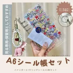 【新商品ＮＥＷ】おまけ付き！A6シール帳・リングシール50枚セット⭐︎お得！