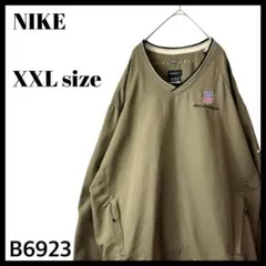 ビッグサイズ ナイキ Vネックプルオーバー ジャケット オリーブグリーン XXL