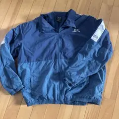 【160cm】OAKLEY ジャケット 青 チェック柄