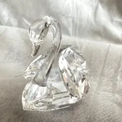 [美品]スワロフスキー SWAROVSKI クリスタル 白鳥 八角形ボックス付き 美品]スワロフスキー SWAROVSKI クリスタル 白鳥 八角形ボックス