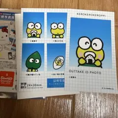 サンリオ ブロマイド 証明写真　けろけろけろっぴ