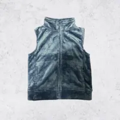 Y2K フリースベスト M シルバー グレー 90sライク ユニセックス