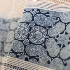 藍染め古布を使用した作品 獨楽 個展出品作品 - メルカリ