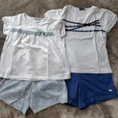 BeBe フリル付きTシャツセット 140