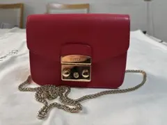 FURLA ショルダーバッグ レッド
