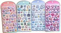 コットンパフィーシール シール サンリオ シナモロール キティちゃん ポチャッコ