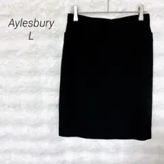 アリスバーリー ブラックスカート 11号 シンプル 上品 オフィス フォーマル