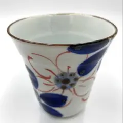 【☆希少なお品☆】【新品】伊万里焼　徳七窯　大輪花絵フリーカップ