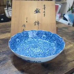古伊万里 染付 中鉢 呉須 牡丹文 - メルカリ
