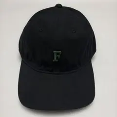 未使用フェルコ　ツイルキャップ　ブラック/グリーン　スモールF刺繍