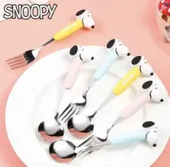 ■新品■SNOOPY スヌーピー フォーク スプーンセット 新品未開封【ピンク】
