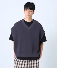 tk.TAKEO KIKUCHI BIGニットベスト Fのサムネイル