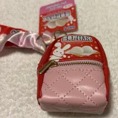 (未使用品)雪見だいふく　スカーフ付チャームリュック　ミニリュック　ポーチ
