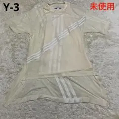 未使用　ワイスリー　MESH TEE アイボリー　 ロゴ　半袖　ロングのサムネイル
