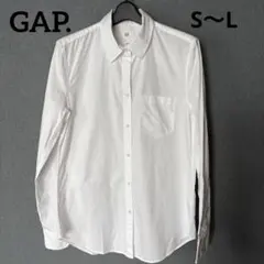 美品】GAP ギャップ レディース 長袖シャツ 白 ホワイト サイズ S大きめ