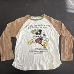 キッズ　H&ミッキーマウス 長袖　カットソー 110 120