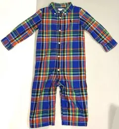★新品未使用★ラルフローレン チェック柄　ロンパース80 12M