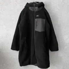 TAION ノーリーズ 別注 ボア×ダウン フードコート リバーシブル　黒　M