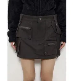 LAGUAGEM ラグアジェムミリタリー キュロットスカート　グレー XS