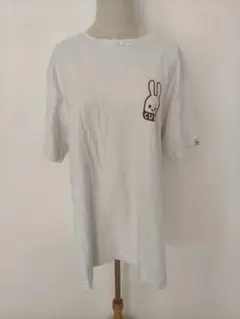 CUNE うさぎ プリント Tシャツ ホワイト XLサイズのサムネイル