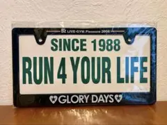 【新品】B'z ライブグッズ ナンバーフレーム GLORY DAYS カーグッズ 新品】B'z ライブグッズ ナンバーフレーム GLORY DAYS カーグッズ