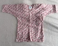 鯉口シャツ　ピンクうさぎ　サイズ2（95〜110）