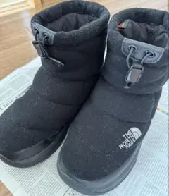 【箱あり】THE NORTH FACE ブラックショートブーツ　23㎝
