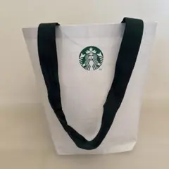 韓国‼︎スターバックス エコバッグ 大 ホワイト