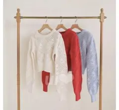 Sea Room Lynn コットンハートニット