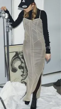 juemi シースルーキャミワンピース