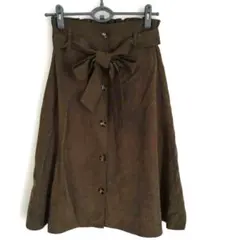 【最終値下げ】SUREVE シュリーブ フレアスカート カーキ色 Lサイズ