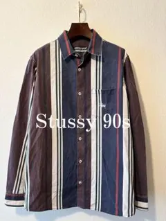 OLD STUSSY モノグラム 長袖シャツ 80s - メルカリ
