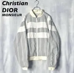 80s Christian Dior MONSEUR ジップアップブルゾン短丈M Christian Dior Monsieur Track Jacket Size L Red White Blue Full