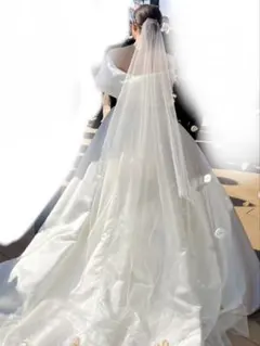 ウェディングロングベール　Juno