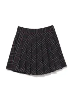 andmary Monica check pleats mini skirt