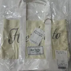 herlipto HLT Canvas Mini Tote white - メルカリ