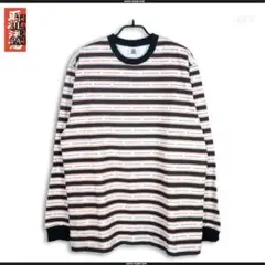 ブラックアイパッチLOGO BORDERED L/S TEE XL