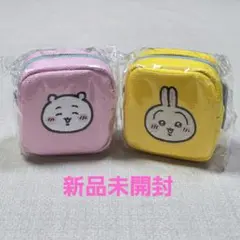 ちいかわ カラビナつき刺繍スクエアミニポーチ　ちいかわ　うさぎ