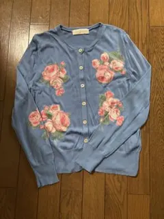 JaneMarple35thアニバーサリーケーキデコパージュカーディガン Anniversary Cake Decoupage Cardigan by Jane Marple