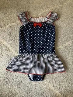 女の子 フリルつきワンピース 水着 110cm