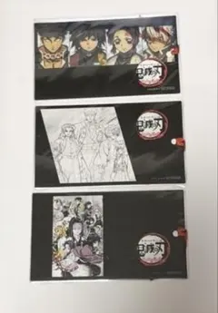 鬼滅の刃　しおり風クリアカード　柱合会議　義勇　しのぶ　実弥　煉獄