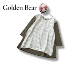 ゴールデンベア　レディース　七分袖カットソー　ブラウス　ドッキング　Mサイズ