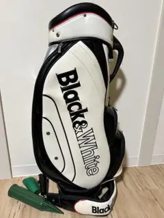 【本日限定価格】 Black&White キャディバッグ ゴルフバッグ