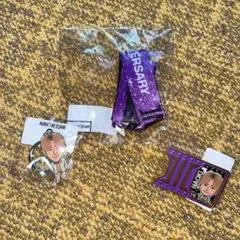 小林直己　首振りキーホルダー ネックストラップ メタルピンバッジ セット