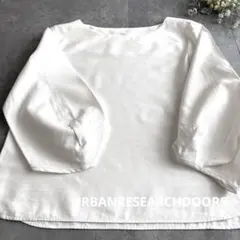 アーバンリサーチドアーズ ボートネック ブラウス F オフホワイト