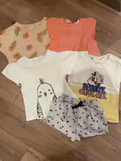ZARA 98サイズ　Tシャツ4枚ショートパンツ1枚セット
