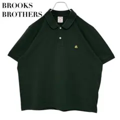 BROOKS BROTHERS 刺繍ロゴ カーキ 緑 XL 半袖 ポロシャツ