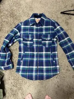 Levi's チェック柄 長袖シャツ ネイビー/グリーン