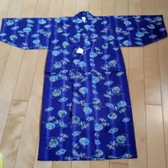 子供用浴衣 青紫色 和柄